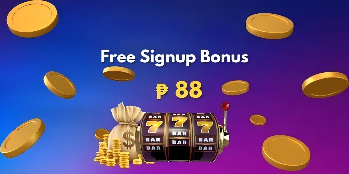 Welcome campaign banner with golden coins and slot reels